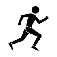 Sharp line art design featuring runner silhouette style for buyers vector