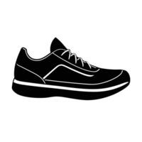 Sleek athletic shoe silhouette art revealing subtle refined design today vector