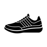 Abstract athletic sneaker icon design displaying creative line art background vector