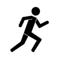 Dynamic line art design featuring runner icon style for buyers vector