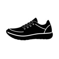 Contemporary running shoe illustration design displaying creative line art background vector