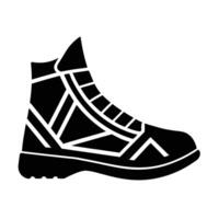 Geometric athletic boot design featuring creative fresh line art background vector