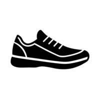 Minimalist running shoe icon displaying clean modern design simplicity profoundly vector