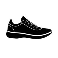 Minimalist running sneaker silhouette presenting refined sleek design style uniquely vector