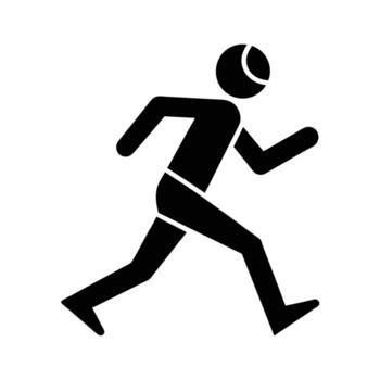 Minimal runner icon design showcasing neat innovative visual expression today vector