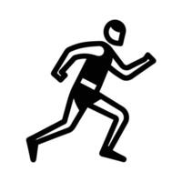 Crisp line art design featuring runner outline style for buyers vector