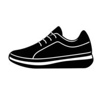 Sleek running sneaker graphic offering refined simple artistic expression today vector