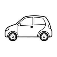 Crisp7 minimalist line art design for compact in white background vector