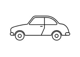 Simplistic4 minimalist line art design with electric vehicle on white vector