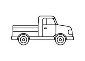 Clean modern truck cab sketch highlights refined detail on white vector