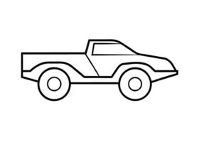Refined line art design featuring truck outline style for buyers vector