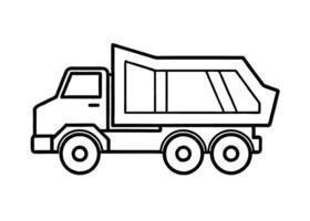 Sharp line art design featuring truck outline style for smart buyers vector