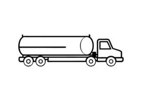 Modern line art design featuring truck sketch style for buyers vector
