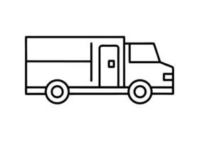 Refined line art design featuring truck style for smart buyers vector