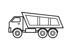Bold line art design featuring truck outline style for smart buyers vector