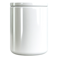 White Ceramic Jar with Lid Ideal for Kitchen Storage and Organization png
