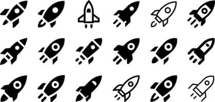 Journey to the Stars Icon Set Rocket vector