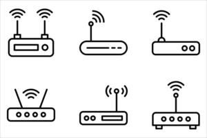 wifi icon set, vector