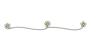 Elegant Floral Ornament for Design with Delicate Flowers and Decorative Pattern vector