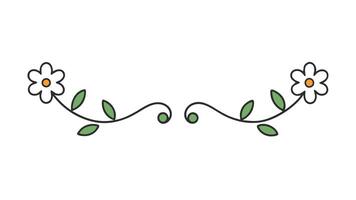 Beautiful Floral Flower Ornament for Unique Design Ideas and Creative vector