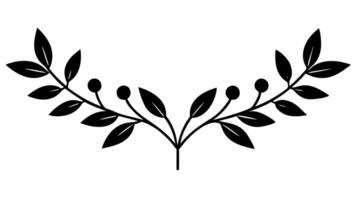 Elegant Floral Ornament for Design with Beautiful Flower Intricate Decorative Details vector