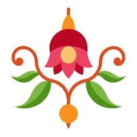 Floral Flower Ornament Design and Artwork vector