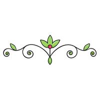 Hand-Drawn Floral Ornament Illustration Elegant Timeless vector