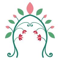 Floral Ornament for Design and Decoration with Artistic Details vector