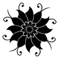 Elegant Floral Ornament Illustration for Decorative Design and Projects vector