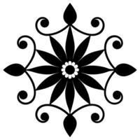 Elegant Floral Ornament for Decorative Design and Pattern vector