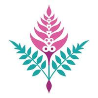 Vibrant Floral Flower Ornament Design for Modern and Trendy Decor vector