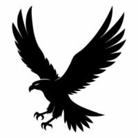 Bird Flying Silhouette Design Illustration of a Soaring Bird in Motion for Artistic and Nature Concepts vector