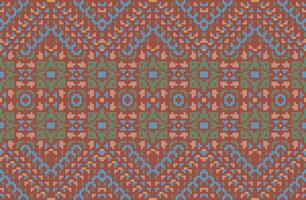 Folklore Geometric Pattern Designfolk Embroidery, Aztec Geometric Ornament Print. Design for Carpet, Wallpaper, Clothing, Wrapping, Fabric vector