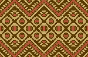 Ethnic Design Ethnic Design Patternfolk Embroidery, Aztec Geometric Ornament Print. Design for Carpet, Wallpaper, Clothing, Wrapping, Fabric vector