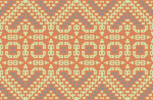 Textile Background Colorful Abstract Geometric Patternfolk Embroidery, Aztec Geometric Ornament Print. Design for Carpet, Wallpaper, Clothing, Wrapping, Fabric vector