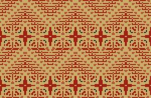 Pillow Ethnic Design Pattern Easyfolk Embroidery, Aztec Geometric Ornament Print. Design for Carpet, Wallpaper, Clothing, Wrapping, Fabric vector