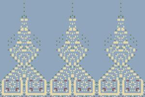 Zigzag Abstract Geometric Pattern Designfolk Embroidery, Aztec Geometric Ornament Print. Design for Carpet, Wallpaper, Clothing, Wrapping, Fabric vector
