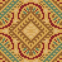 Native Patterns Traditional Japanese Patternfolk Embroidery, Aztec Geometric Ornament Print. Design for Carpet, Wallpaper, Clothing, Wrapping, Fabric vector