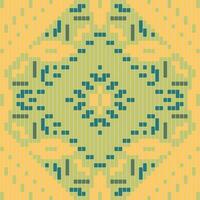 Pixel Ethnic Geometric Patterns Drawingfolk Embroidery, Aztec Geometric Ornament Print. Design for Carpet, Wallpaper, Clothing, Wrapping, Fabric vector
