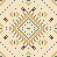 Fabric Design Ethnic Pattern Designfolk Embroidery, Aztec Geometric Ornament Print. Design for Carpet, Wallpaper, Clothing, Wrapping, Fabric vector