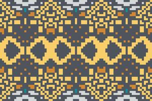 Mosaic Modern Abstract Geometric Patternfolk Embroidery, Aztec Geometric Ornament Print. Design for Carpet, Wallpaper, Clothing, Wrapping, Fabric vector