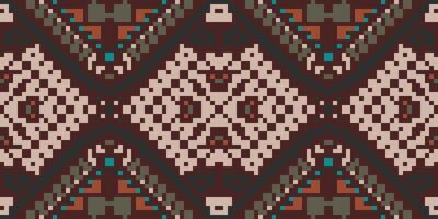 Endless Abstract Geometric Pattern Designfolk Embroidery, Aztec Geometric Ornament Print. Design for Carpet, Wallpaper, Clothing, Wrapping, Fabric vector