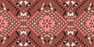 Classic Abstract Geometric Pattern Designfolk Embroidery, Aztec Geometric Ornament Print. Design for Carpet, Wallpaper, Clothing, Wrapping, Fabric vector