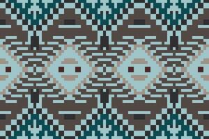 Scandinavian Ikat Weaving Patternfolk Embroidery, Aztec Geometric Ornament Print. Design for Carpet, Wallpaper, Clothing, Wrapping, Fabric vector