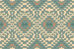 Pixel Ethnic Ethnic Pattern Designfolk Embroidery, Aztec Geometric Ornament Print. Design for Carpet, Wallpaper, Clothing, Wrapping, Fabric vector