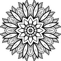 Doodles Islamic Ornament Art Circular Pattern in the Form of a Mandala Decorative Ornament in Ethnic Oriental Style. vector