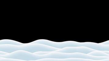 Winter background animation. Falling snow with snowflakes. Snow landscape decoration. Snow background, Transparent background with alpha channel video