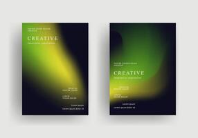 fluid gradient poster background design vector