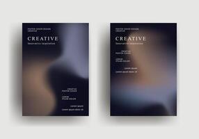 background template with abstract gradient design vector