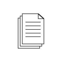 multiple document icon isolated on white background vector